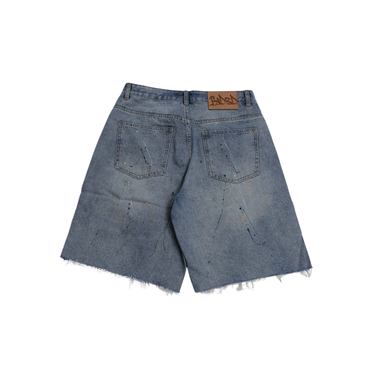 CANVAS DISTRESSED SHORTS