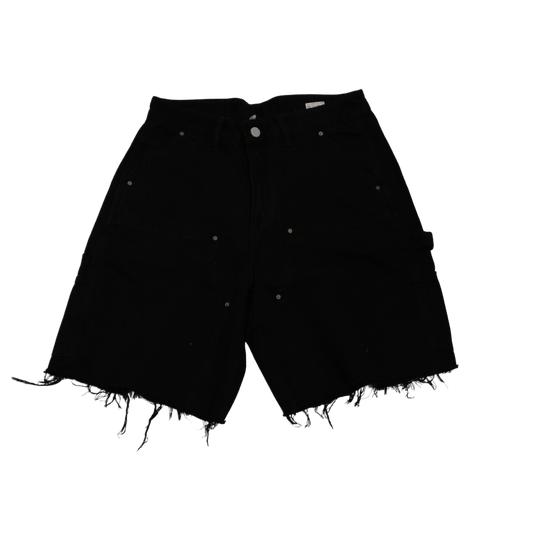 DOUBLE KNEE SHORTS - BLACK