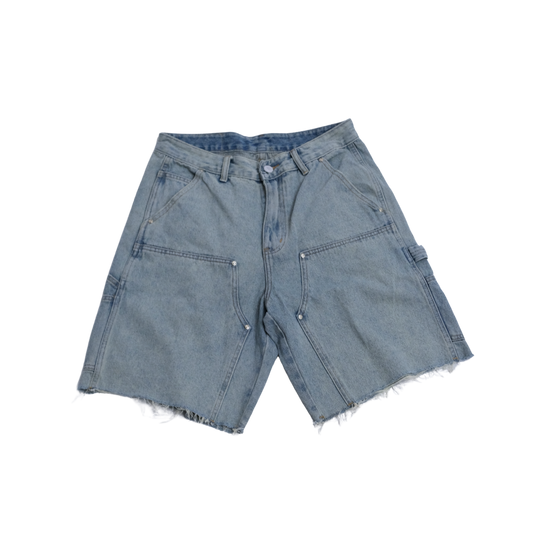 DOUBLE KNEE SHORTS - BLUE