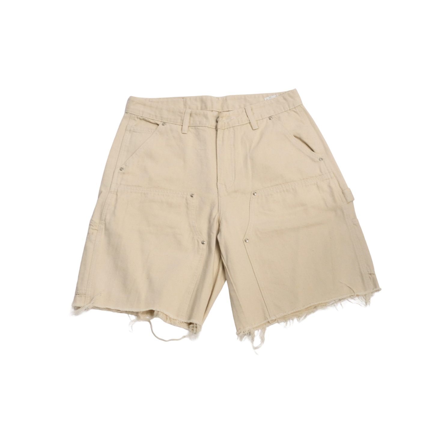 DOUBLE KNEE SHORTS - OFF WHITE