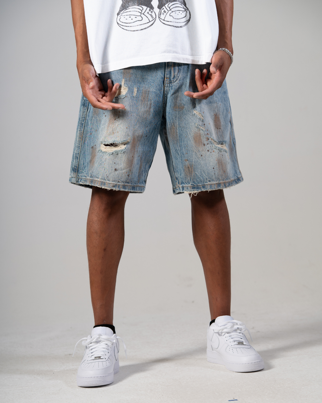 MUD DENIM SHORTS